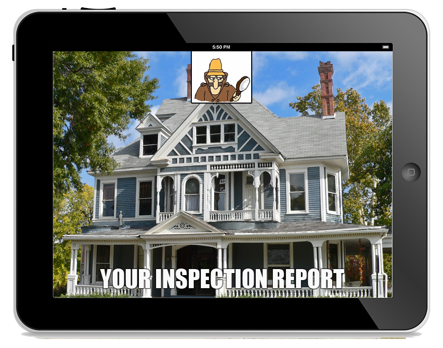 Home Inspection report on an ipad